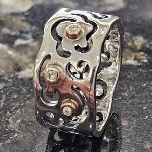 PANDORA Life's Path Ring No. 190835 Size: 6 1/4 measured